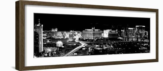 City Lit Up at Night, Las Vegas, Nevada, USA-null-Framed Photographic Print
