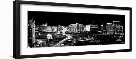 City Lit Up at Night, Las Vegas, Nevada, USA-null-Framed Photographic Print