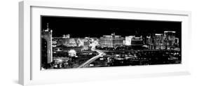 City Lit Up at Night, Las Vegas, Nevada, USA-null-Framed Photographic Print