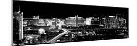 City Lit Up at Night, Las Vegas, Nevada, USA-null-Mounted Photographic Print