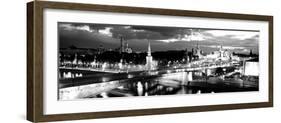 City Lit Up at Night, Red Square, Kremlin, Moscow, Russia-null-Framed Photographic Print