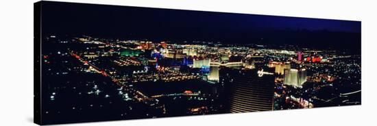 City Lit Up at Night, the Strip, Las Vegas, Nevada, USA-null-Stretched Canvas