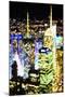 City Lit Up - In the Style of Oil Painting-Philippe Hugonnard-Mounted Giclee Print