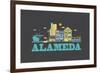 City Living Alameda Asphalt-null-Framed Premium Giclee Print