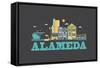 City Living Alameda Asphalt-null-Framed Stretched Canvas