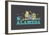 City Living Alameda Asphalt-null-Framed Art Print