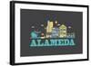 City Living Alameda Asphalt-null-Framed Art Print