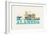 City Living Alameda Natural-null-Framed Art Print