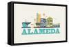 City Living Alameda Natural-null-Framed Stretched Canvas