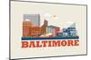 City Living Baltimore Natural-null-Mounted Art Print