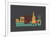 City Living Brooklyn Asphalt-null-Framed Premium Giclee Print