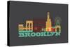 City Living Brooklyn Asphalt-null-Stretched Canvas