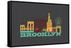 City Living Brooklyn Asphalt-null-Framed Stretched Canvas