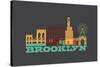 City Living Brooklyn Asphalt-null-Stretched Canvas