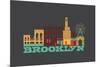 City Living Brooklyn Asphalt-null-Mounted Art Print