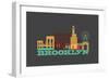 City Living Brooklyn Asphalt-null-Framed Art Print