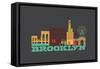 City Living Brooklyn Asphalt-null-Framed Stretched Canvas