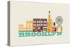 City Living Brooklyn Natural-null-Stretched Canvas