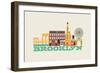 City Living Brooklyn Natural-null-Framed Art Print