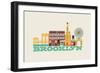 City Living Brooklyn Natural-null-Framed Art Print