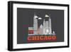 City Living Chicago Asphalt-null-Framed Art Print