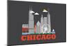 City Living Chicago Asphalt-null-Mounted Art Print