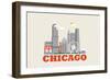 City Living Chicago Natural-null-Framed Art Print