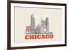 City Living Chicago Natural-null-Framed Art Print