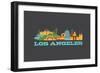 City Living Los Angeles Aspahlt-null-Framed Art Print