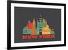 City Living New York Asphalt-null-Framed Premium Giclee Print