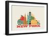 City Living New York Natural-null-Framed Premium Giclee Print