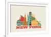 City Living New York Natural-null-Framed Art Print