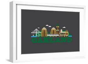 City Living Oakland Asphalt-null-Framed Art Print