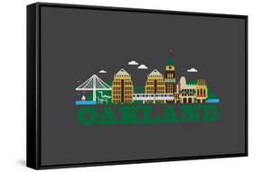 City Living Oakland Asphalt-null-Framed Stretched Canvas