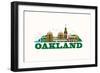 City Living Oakland Natural-null-Framed Premium Giclee Print