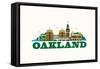 City Living Oakland Natural-null-Framed Stretched Canvas