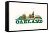 City Living Oakland Natural-null-Framed Stretched Canvas