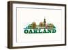 City Living Oakland Natural-null-Framed Art Print