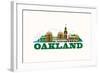 City Living Oakland Natural-null-Framed Art Print