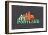 City Living Portland Asphalt-null-Framed Art Print