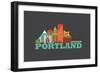 City Living Portland Asphalt-null-Framed Art Print