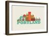 City Living Portland Natural-null-Framed Art Print