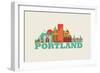 City Living Portland Natural-null-Framed Art Print