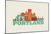 City Living Portland Natural-null-Mounted Art Print