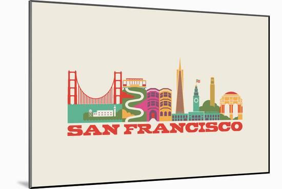 City Living San Francisco Natural-null-Mounted Art Print