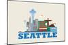 City Living Seattle Natural-null-Mounted Art Print