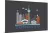 City Living Toronto Asphalt-null-Mounted Premium Giclee Print