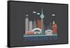 City Living Toronto Asphalt-null-Framed Stretched Canvas