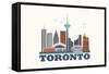 City Living Toronto Natural-null-Framed Stretched Canvas