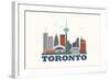 City Living Toronto Natural-null-Framed Art Print